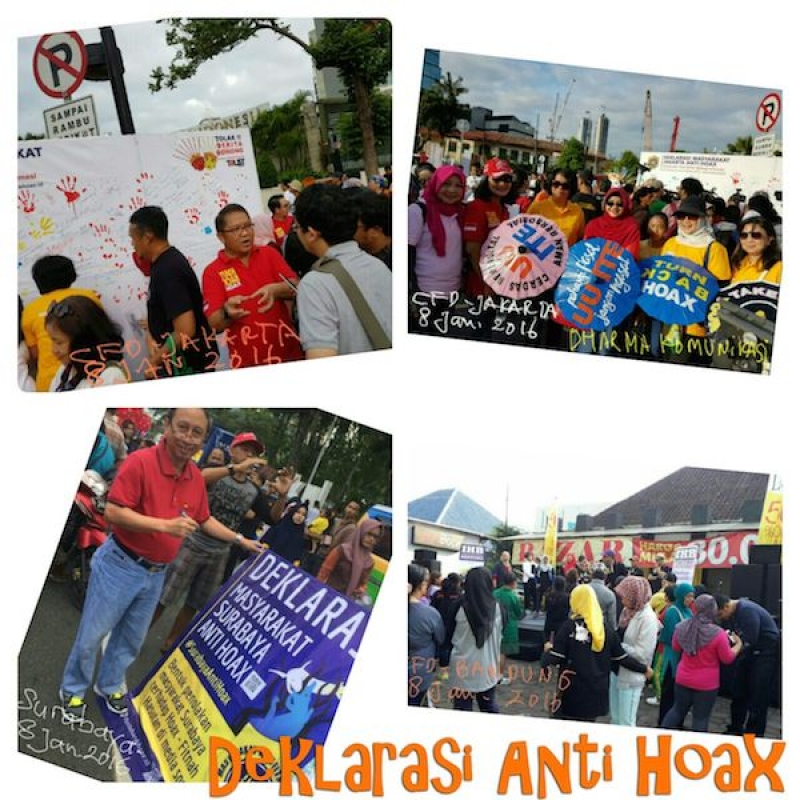 Tujuh Kota Serentak Lakukan Gerakan Bersama Anti HOAX 