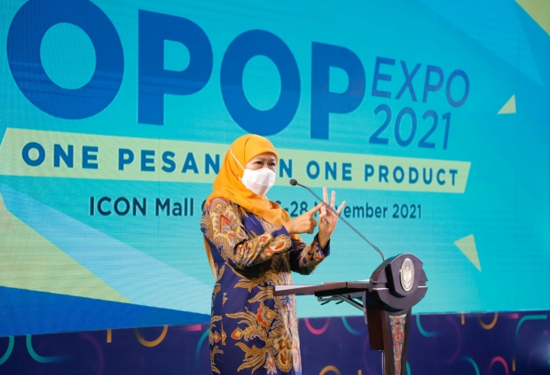 Tutup OPOP Expo 2021, Gubernur Khofifah Berharap Transformasi Digital OPOP Terus Ditumbuhkembangkan 